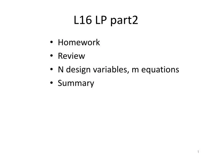 l16 lp part2