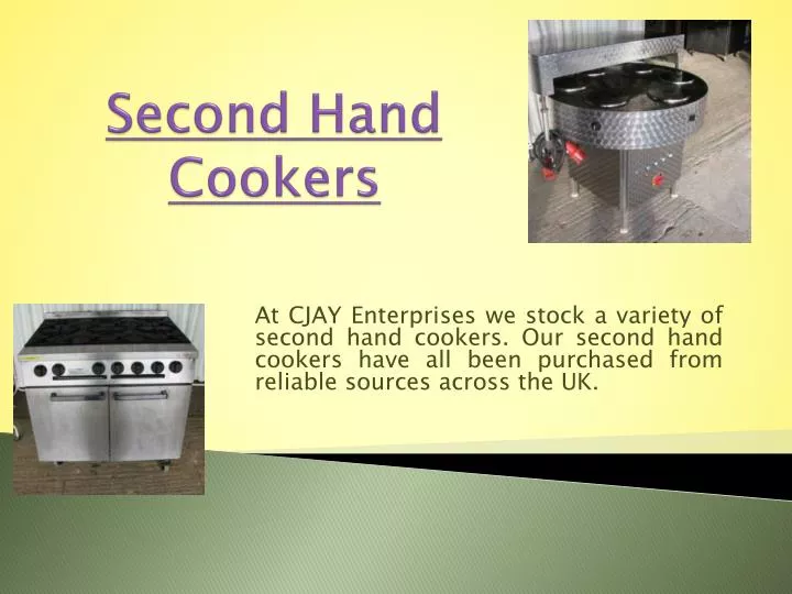 second hand cookers