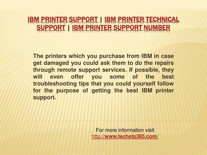 ibm printer support ibm printer technical support ibm printer support number