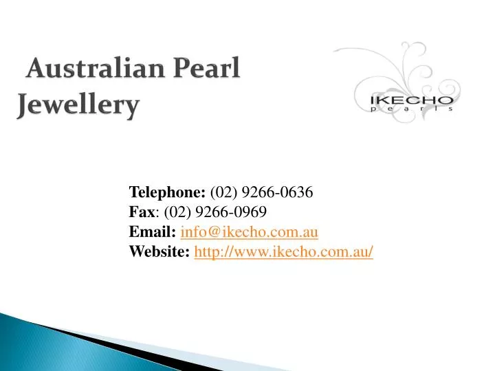australian pearl jewellery