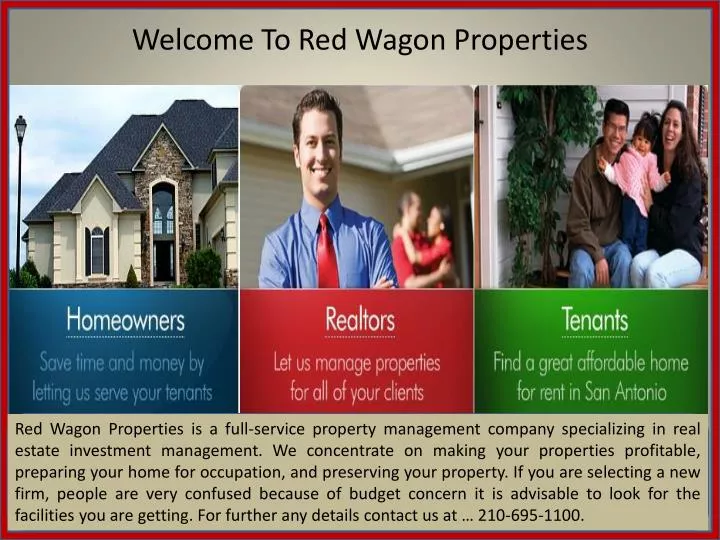 welcome to red wagon properties