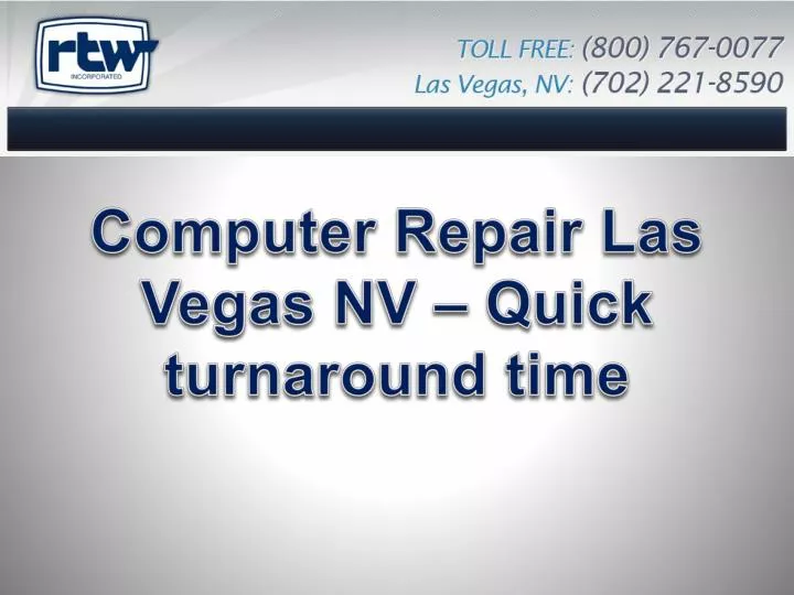 computer repair las vegas nv quick turnaround time