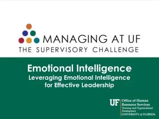 Emotional Intelligence Leveraging Emotional Intelligence for Effective Leadership