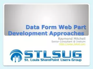 Data Form Web Part Development Approaches 