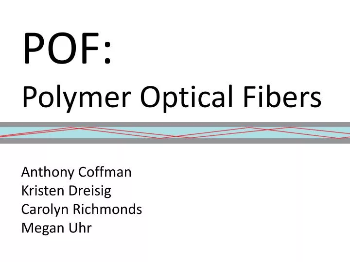 pof polymer optical fibers