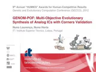 GENOM-POF: Multi-Objective Evolutionary Synthesis of Analog ICs with Corners Validation
