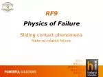 R F9 Physics of Failure - slide 1