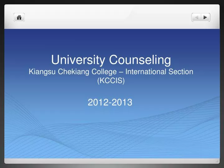 university counseling kiangsu chekiang college international section kccis