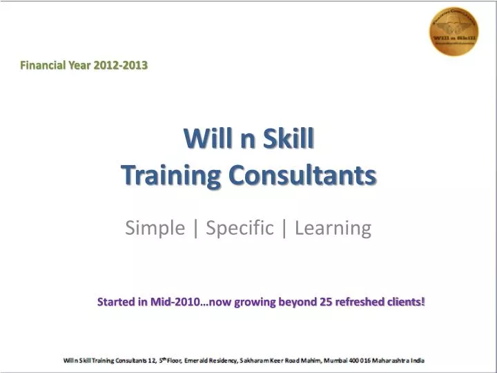 will n skill training consultants