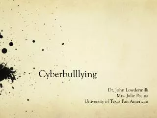 Cyberbulllying