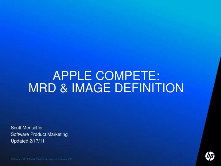 apple compete mrd image definition