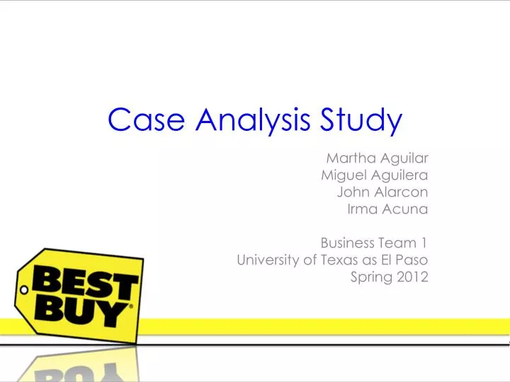 case analysis study