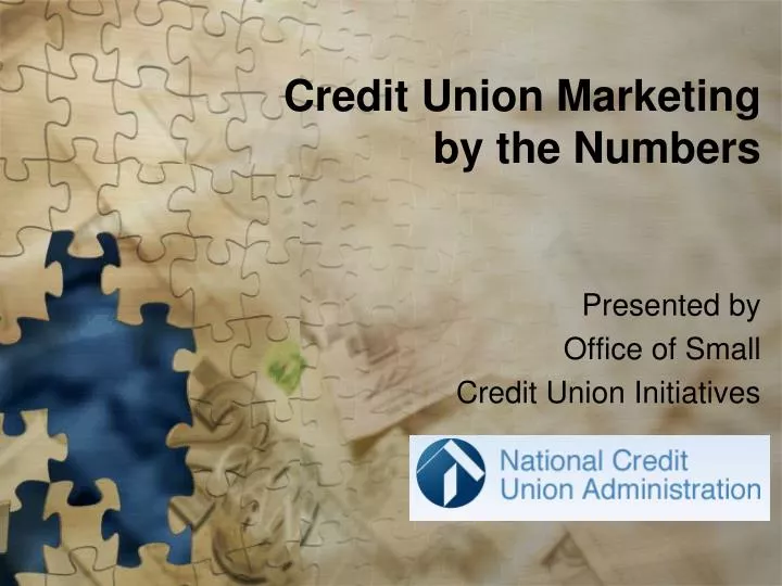 credit union marketing by the numbers