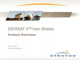 DATASAT II TM from Stratos