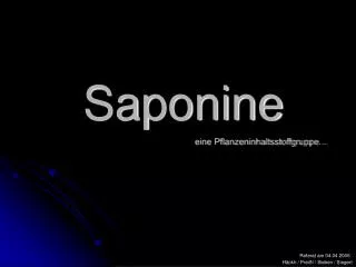 saponine