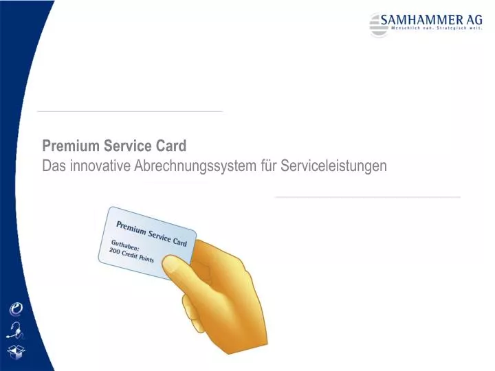 premium service card das innovative abrechnungssystem f r serviceleistungen