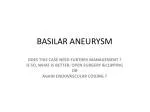 BASILAR ANEURYSM - slide 1