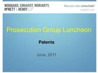 Prosecution Group Luncheon