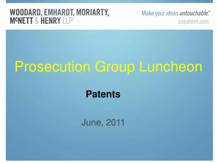 prosecution group luncheon