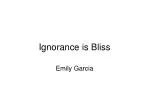 Ignorance is Bliss - slide 1