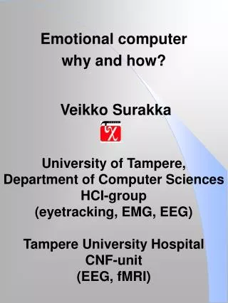 Emotional computer why and how?