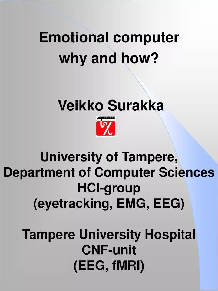 emotional computer why and how