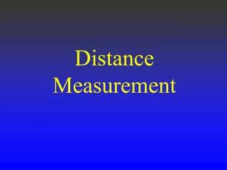 Distance Measurement