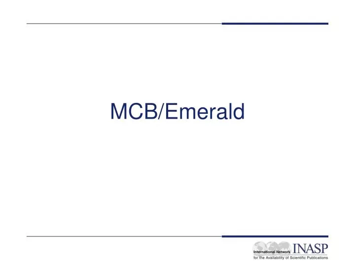 mcb emerald