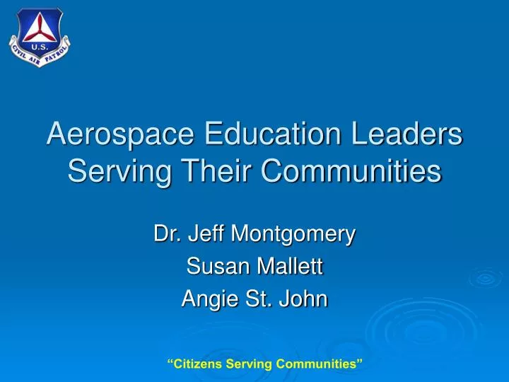 aerospace education leaders serving their communities