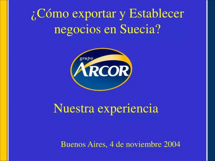 c mo exportar y establecer negocios en suecia