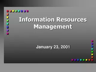 Information Resources Management