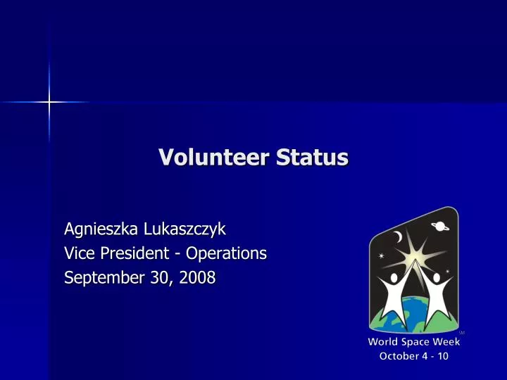 volunteer status