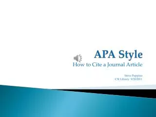 APA Style