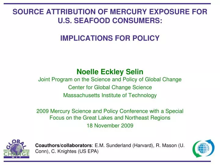 source attribution of mercury exposure for u s seafood consumers implications for policy
