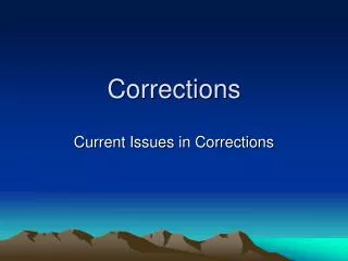 Corrections