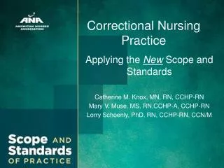 Correctional Nursing Practice