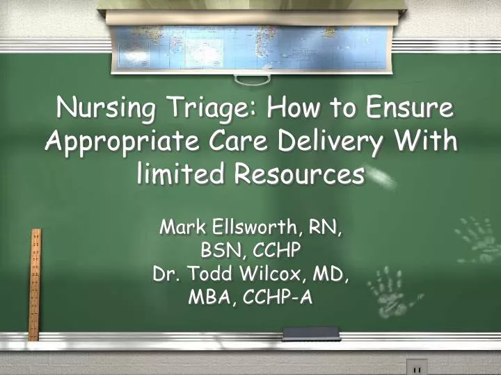 nursing triage how to ensure appropriate care delivery with limited resources