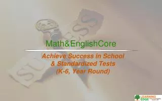 Math&amp;EnglishCore
