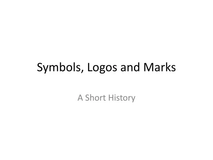 symbols logos and marks