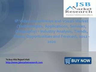 JSB Market Research: IP Video Surveillance and VSaaS Market