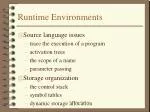 Understanding Runtime Environments in Programming Languages - slide 1