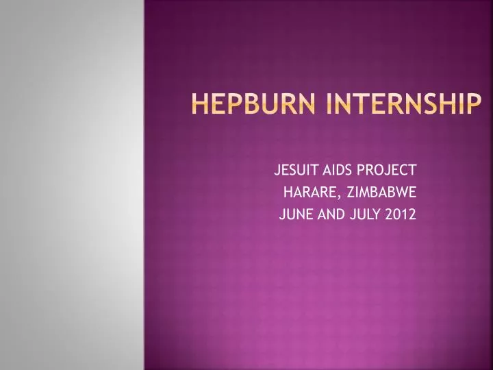 hepburn internship