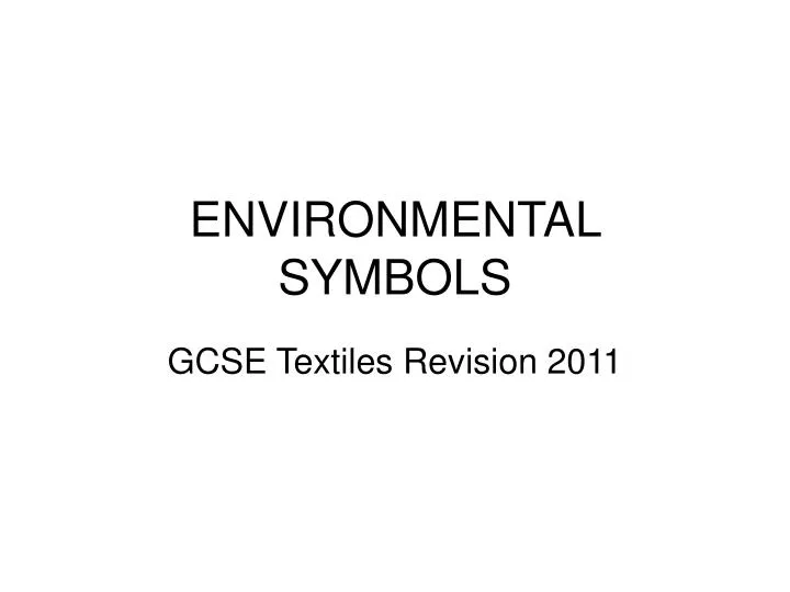 environmental symbols