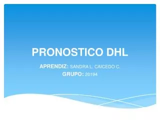 pronostico dhl
