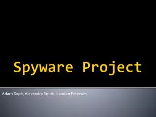 Spyware Project