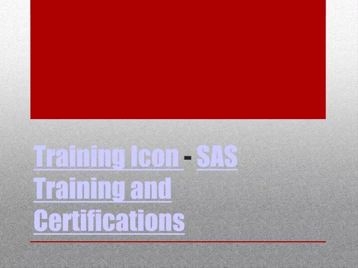 training icon sas training and certifications