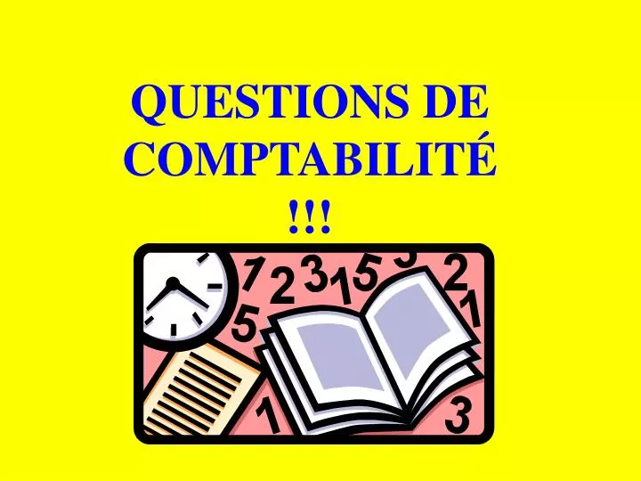 questions de comptabilit