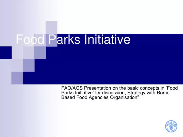 food parks initiative