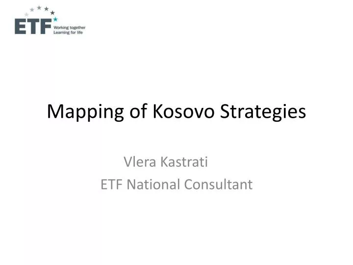 mapping of kosovo strategies