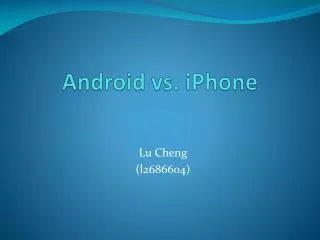 Android vs. iPhone